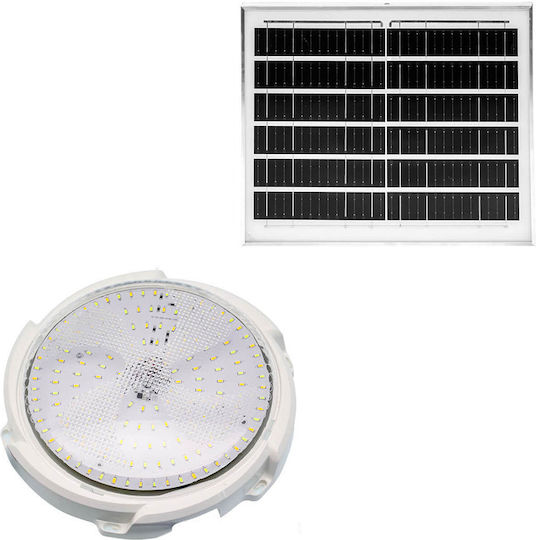 Jortan Waterproof Solar LED Floodlight 40W Cold White 6000K with Remote Control IP66