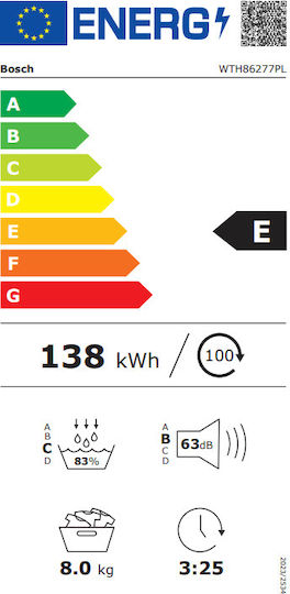 Bosch Serie 4 Στεγνωτήριο 7kg με Αντλία Θερμότητας