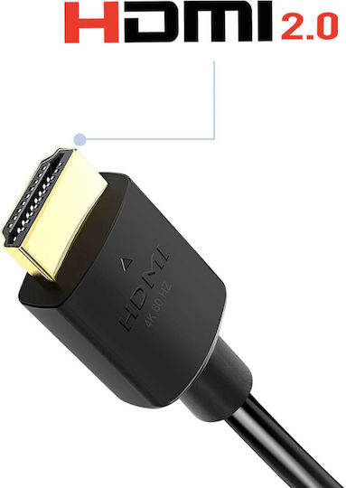 Swissten Hdmi 2.0 Cable 4k 60hz Tvs Gold-plated Connectors 3m Black