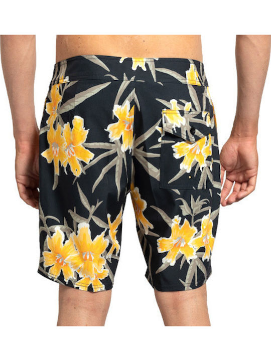 Men's Swimwear Bermuda Black with Patterns