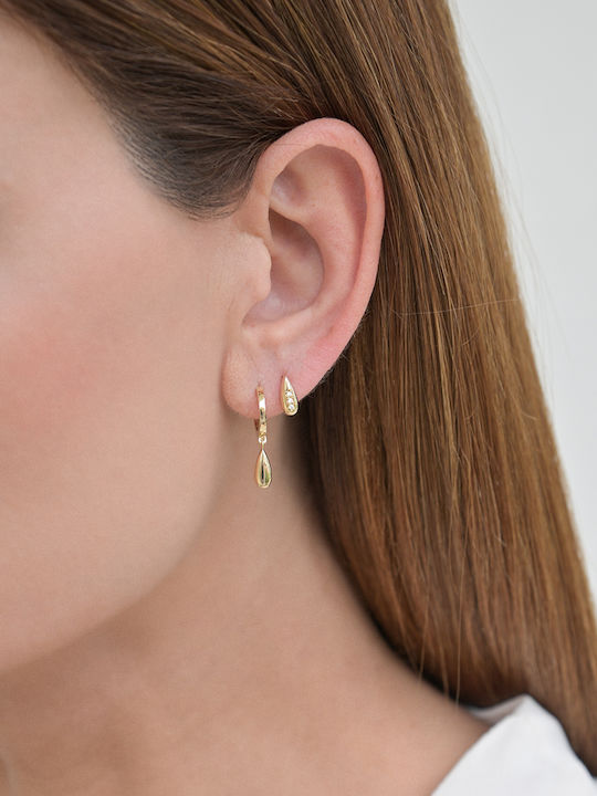 Kritsimis Earrings made of Gold 14K with Stones