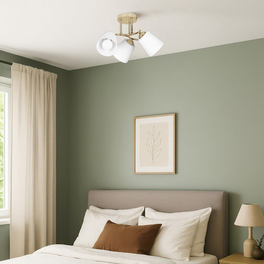 Active Jet Pendant Light Gold with Socket E27