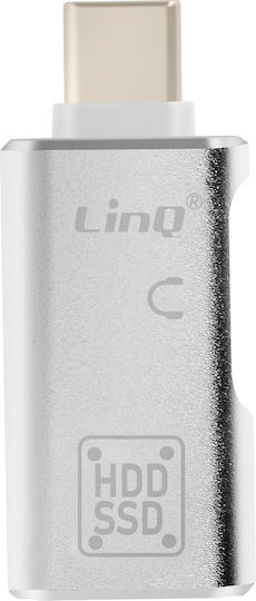 Linq Otg Usb Usb C La Usb C Adaptor Transfer Rapid De Date Argintiu