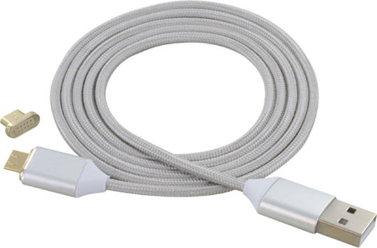 Bigben Connected Magnetic Usb Micro Usb Cable Grey