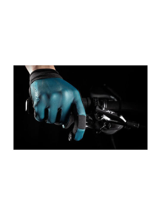 Bluegrass React Full Finger Cycling Gloves Adults Blue