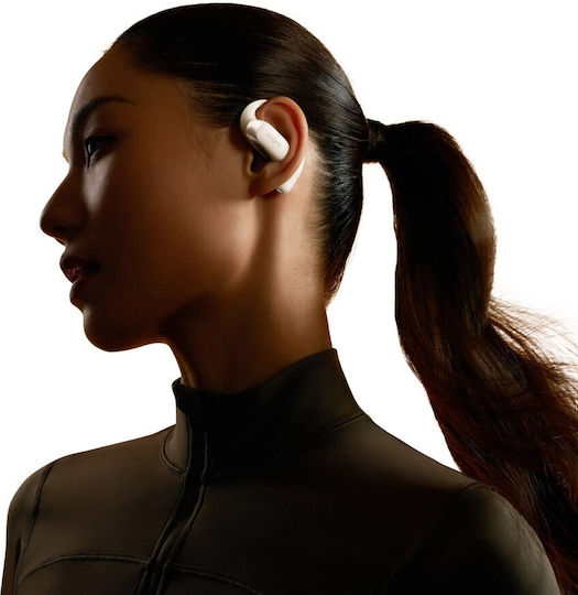 Shokz OpenFit 2 Offenes Ohr Bluetooth-Freisprecheinrichtung Kopfhörer mit Schweißresistenz und Ladeetui Beige