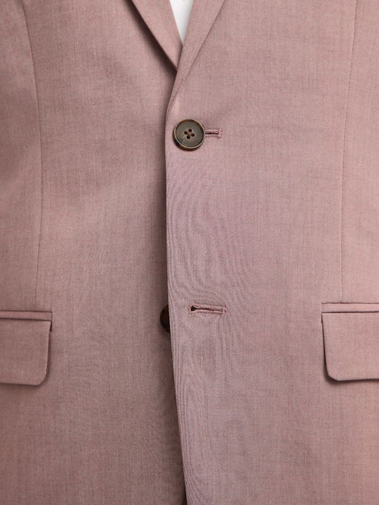Vară Sacou bărbați cu croială strâmtă Pink