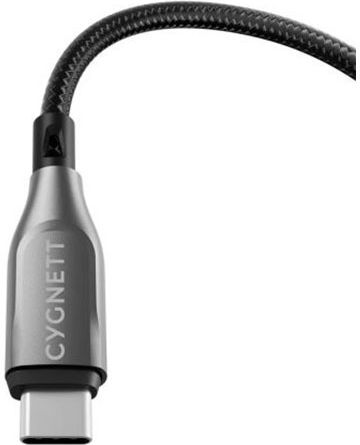 Cygnett USB Type-C към USB Серийно Бронирано Зарядно 60W Синхронизация 480 Mbps 50 см Черно
