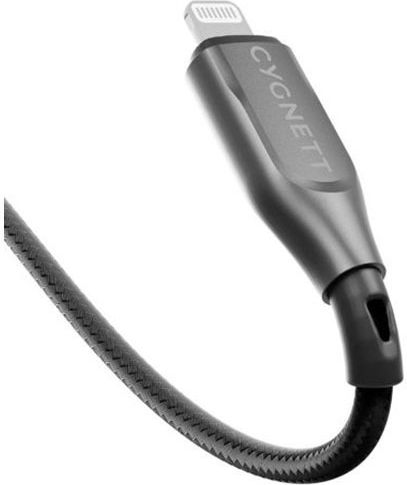 Cygnett Cable Lightning To Usb-c 30w Series Armoured Charge Synchronization 1m Black