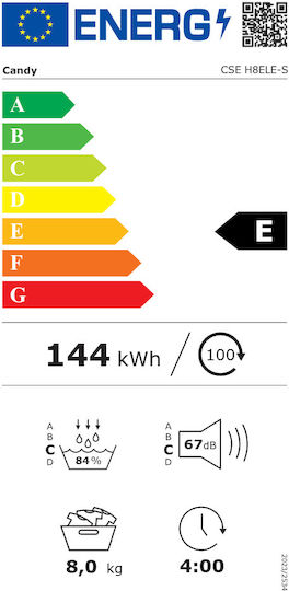 Candy CSE H8ELE-S Wäschetrockner 8kg mit Wärmepumpe