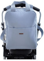 Uzturre Wickeltasche-Wickelrucksack Hellblau 28x11x37cm.