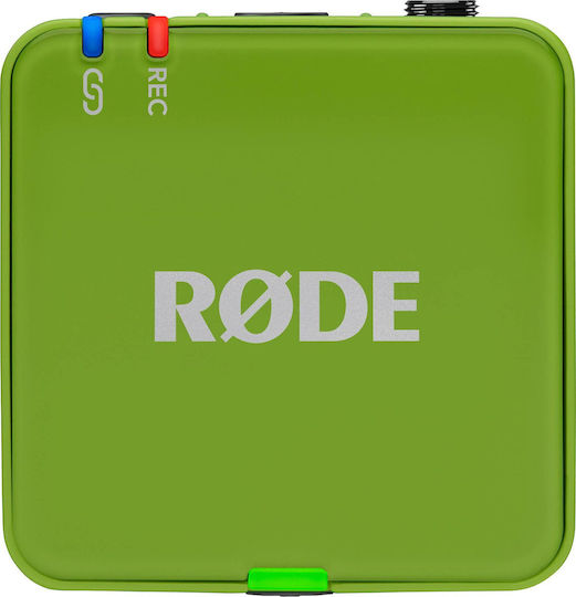 Rode Wireless GO Gen3 Set Wireless Condenser (Small Diaphragm) Microphone Πέτου, Clip On Journalistic in Green Color