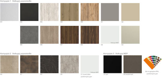 Καθρέπτης Ντουλάπι Απλίκα Led Probagno 950amb 100x14x75υ Mdf Γκρι