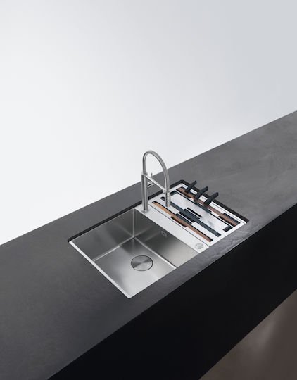 Franke Box Center BWX 120-41-27 3040100230 Unterbau Spüle Links Inox Satiniert B82xT52cm Silber