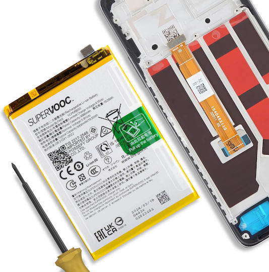Oppo Вътрешна Батерия Oppo A79 5000mah Модел Blpa19 Оригинална Бяла