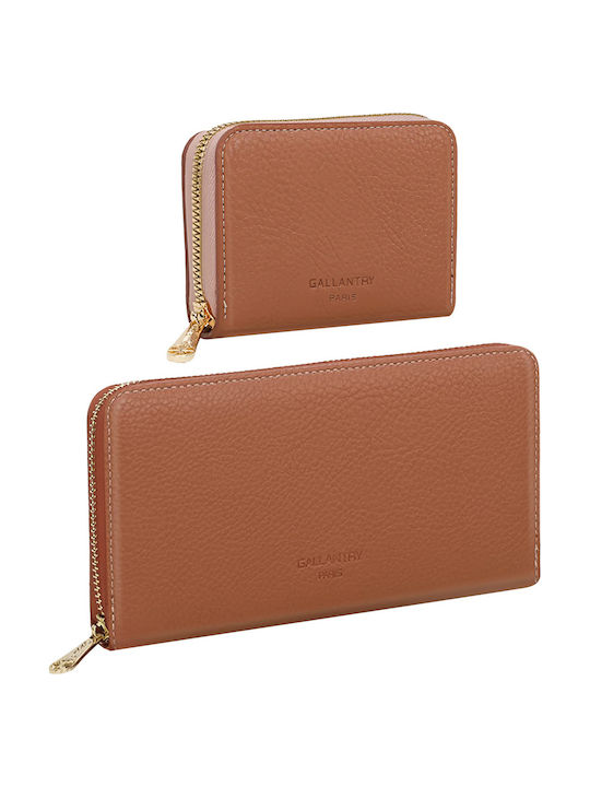 Gallantry Women's Wallet Card Case Gift Set Taupe