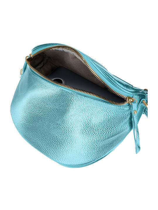 Gallantry Fanny Pack Glamour Shiny Shoulder Strap Light Blue