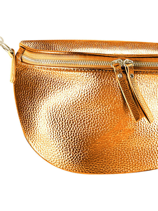 Gallantry Fanny Pack Glamour Shiny Shoulder Strap Orange