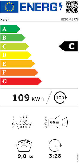 Haier HD90-A3979 Wäschetrockner 9kg mit Wärmepumpe