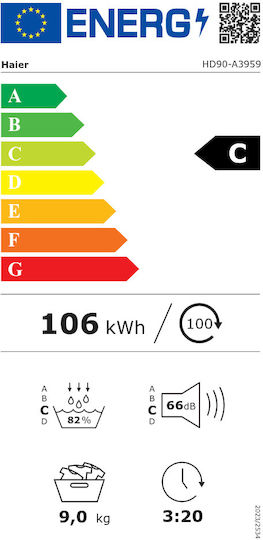 Haier HD90-A3959 Wäschetrockner 9kg mit Wärmepumpe