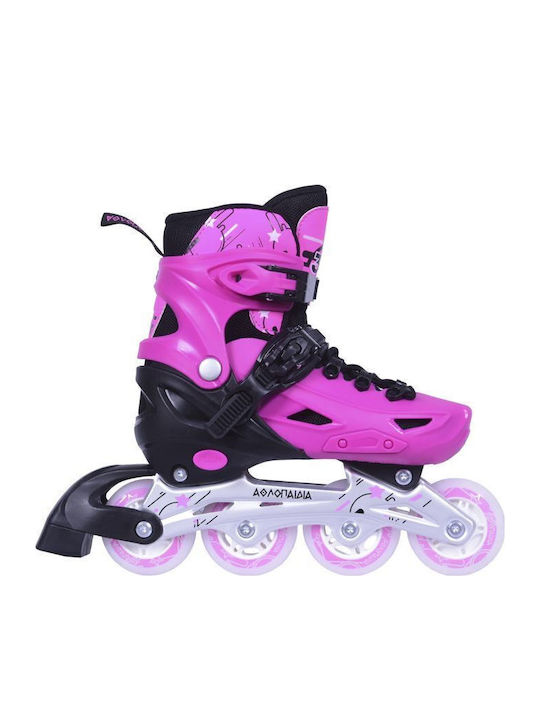 Athlopaidia Inline Ролери Ролки Розов За деца