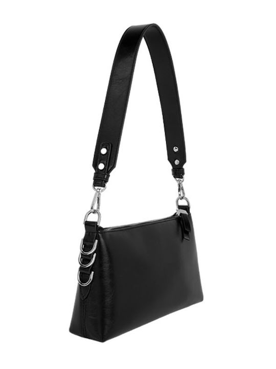 Ideal Sweden Crystal Shoulder Bag Adjustable Removable Strap Black