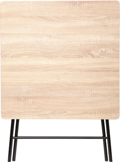 Simply Smart Masă Pătrată Pliabilă Din Lemn Pentru Bucătărie Bej 80x80x75 cm