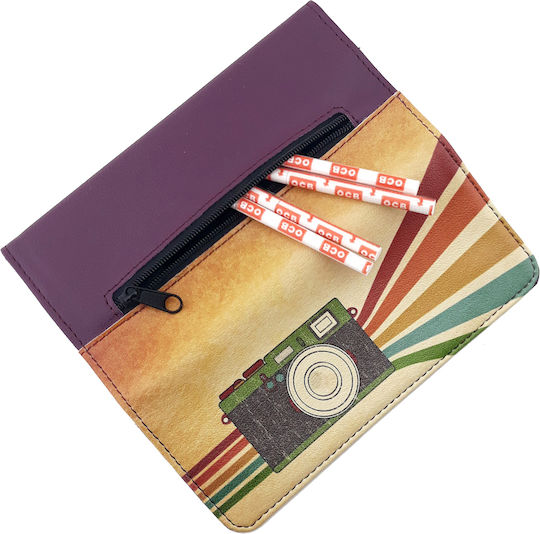 Καπνοθηκη Vegan Ρετρο Καμερα Pera Tobacco Pouch Vegan Retro Camera Purple
