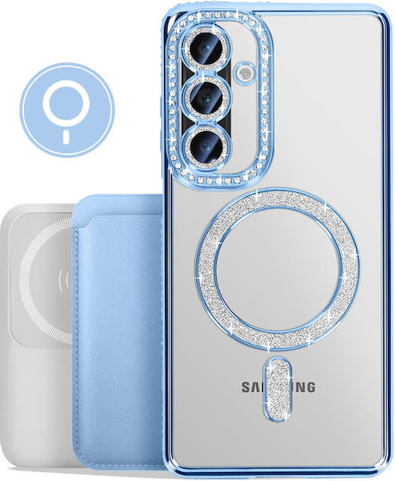 Avizar Diamond Case Samsung Galaxy A26 Magsafe Outline Strass Blue