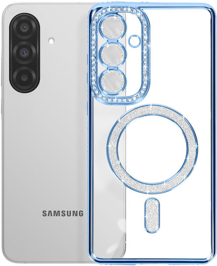 Avizar Diamond Case Samsung Galaxy A56 Magsafe Outline Strass Blue