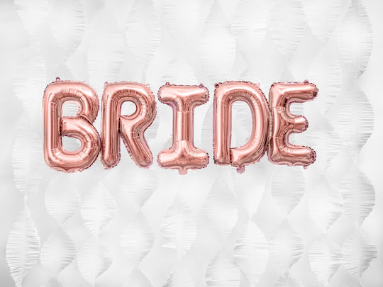 Balloon Foil Letter Ι Rose Gold 35cm