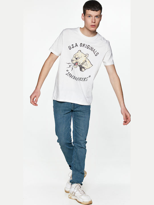 Celio T-shirt Geinter Off White