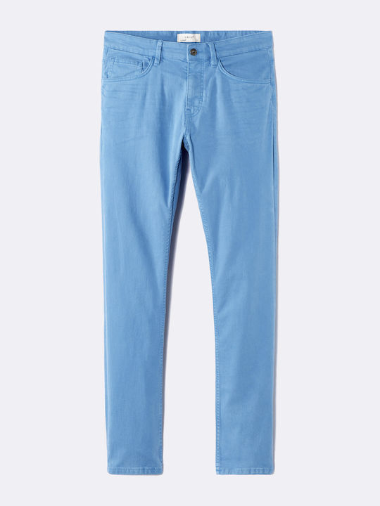 Celio Pantaloni Bărbați 5 Buzunare Jopry Albastru