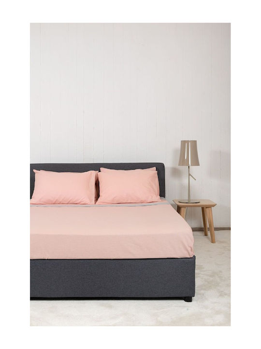 Viokarpet Module Cearceafuri De Pat View Powder Gri Deschis Set Super Dublu 240x260 Cm