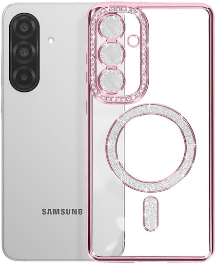 Avizar Diamond Case Samsung Galaxy A36 Magsafe Outline Strass Pink