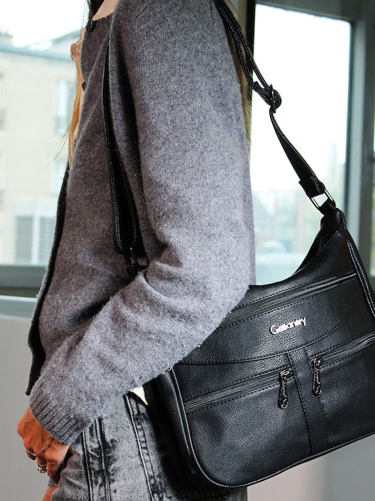 Gallantry Casual Shoulder Tote Bag Black
