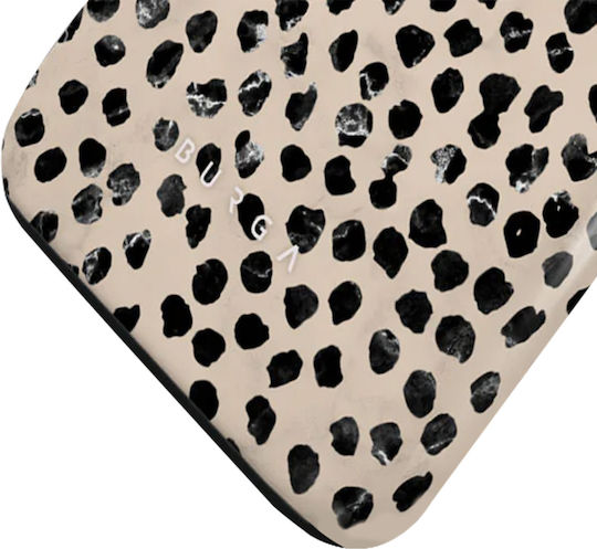 Burga Magsafe Back Cover for iPhone 15 Pro Max Elegant Pattern Almond Latte Beige