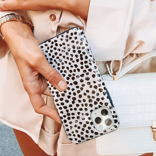 Burga Magsafe Back Cover for iPhone 15 Pro Max Elegant Pattern Almond Latte Beige