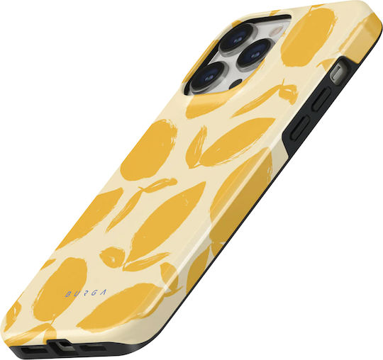 Калъф Burga за iPhone 14 Pro Елегантен Жълт Модел Lemon Tart