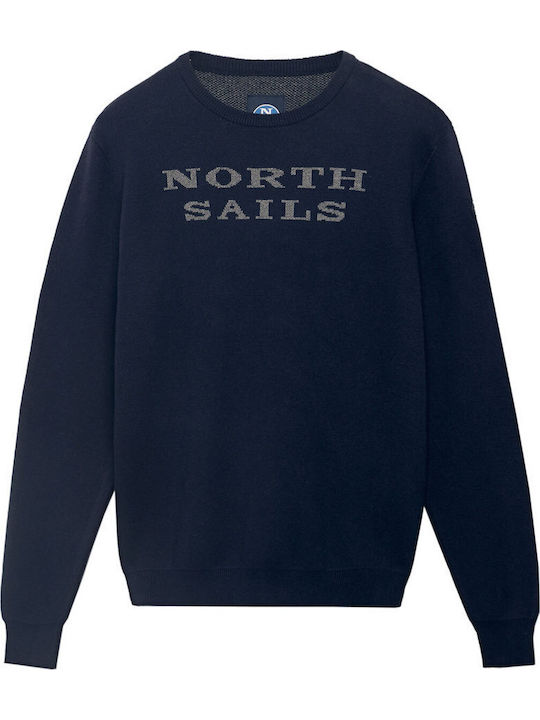 North Sails Плетен Мъжки Жакард Лого 698572-0802 0802/Тъмносин