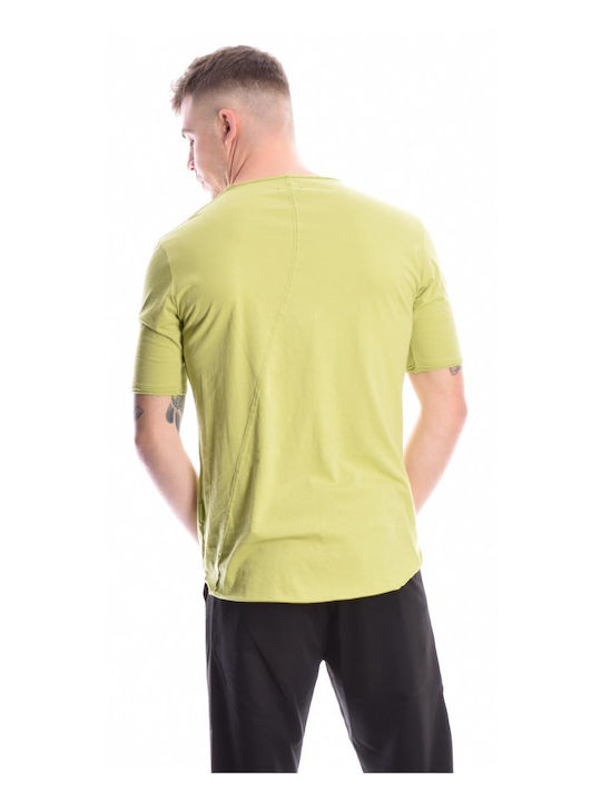 Bluza Tricou Cu Mânecă Scurtă Lime Cu Cusătură Asimetrică