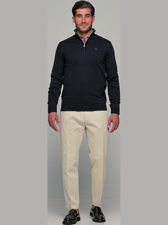 Gnious Cotton Knit Zipper – 3001879098 Black