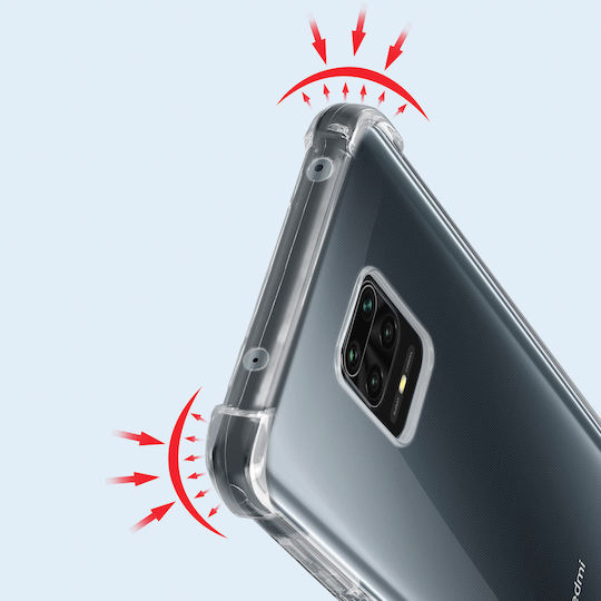 Задна Корица Akashi Shockproof Redmi Note 9S 9 Pro 9 Pro Max Прозрачна