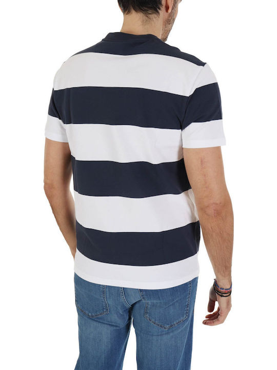 Colmar T-shirt Ριγε Regular Fit Composition Μπλε-λευκο