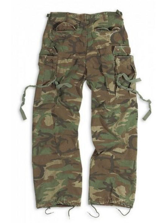Παντελονι Surplus Vintage Fatigue Woodland Camo