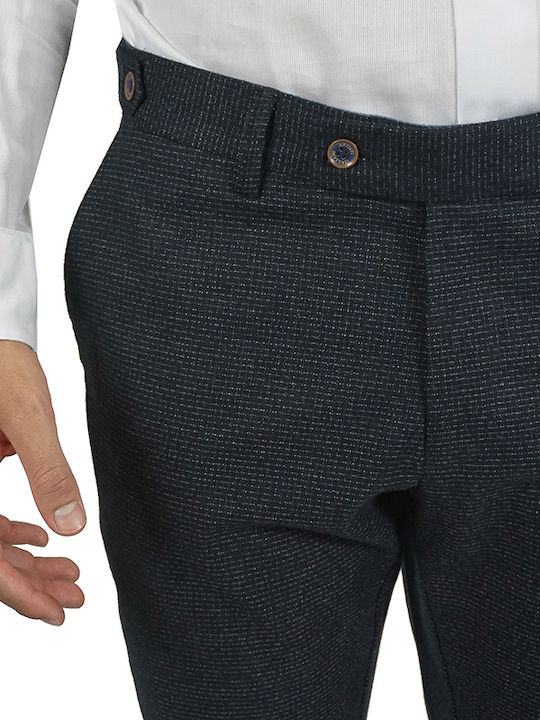 Artisti Italiani Men's Cotton Trousers Gray Slim Fit 22306/s-4 98% Cotton 2% Elastane Artisti Italiani Men's Cotton Trousers Gray Slim Fit 22306/s-4 98% Cotton 2% Elastane