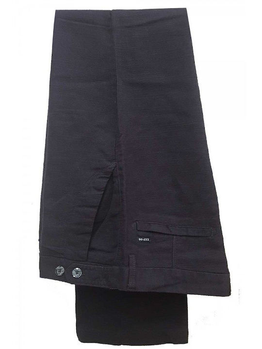 Παντελόνι Linen Luciano Faketti Γκρι Μπλε