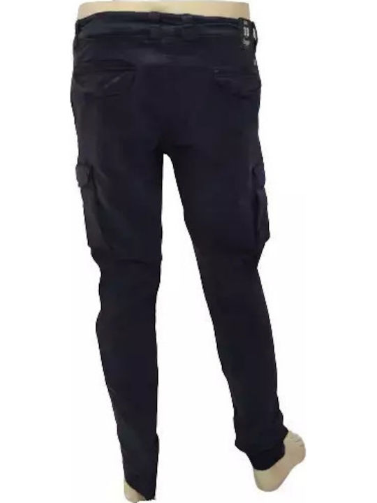Oxygen Ανδρικό Μπλε Νατικό Cargo Παντελόνι 40918-navy