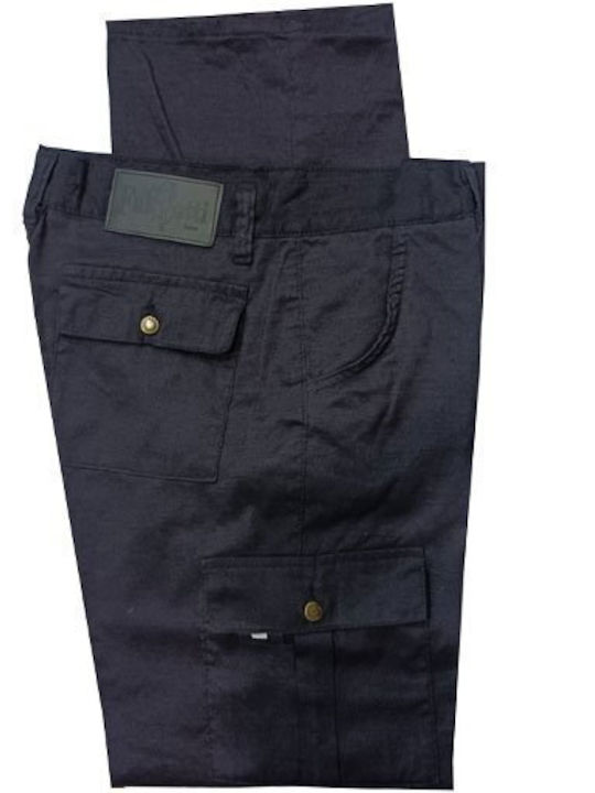 Luciano Faketti Cargo Trousers Purple-Blue