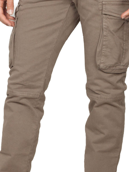 Scinn Cargo Παντελόνι Tapered Pilot Khaki Ανδρικό 222-kh